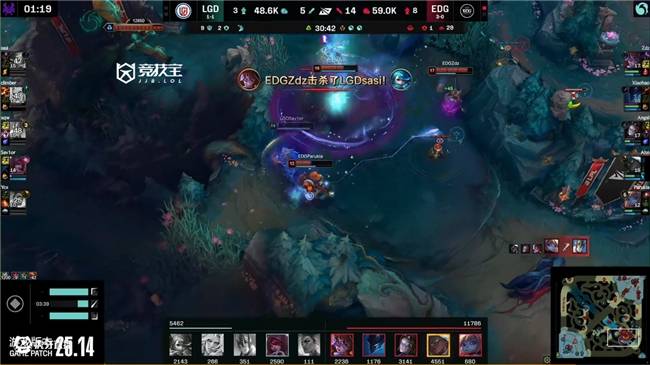 LOL-LPL：ahn卡莎天神下凡豪取四杀 EDG2-0轻取LGD