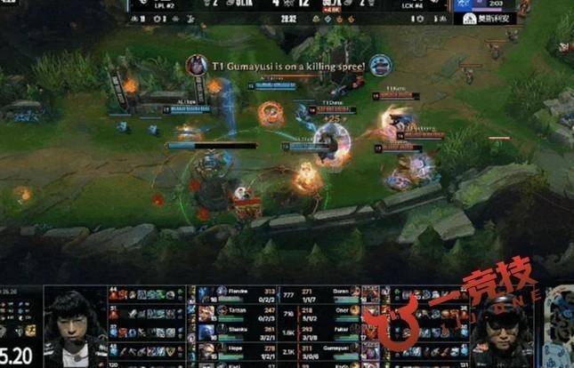 【一竞技1Jingji】LOL：全球总决赛 T1 3比2淘汰AL！